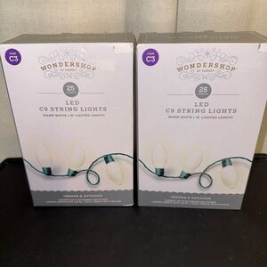 Wondershop Christmas Warm White Lights TWO packs